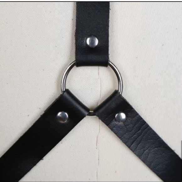 Vegan PU Leather Angel Wing Harness - Picture 12 of 12